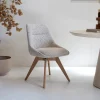 DÉJA Eetkamerstoel Malou Beige/Naturel Draaibaar
