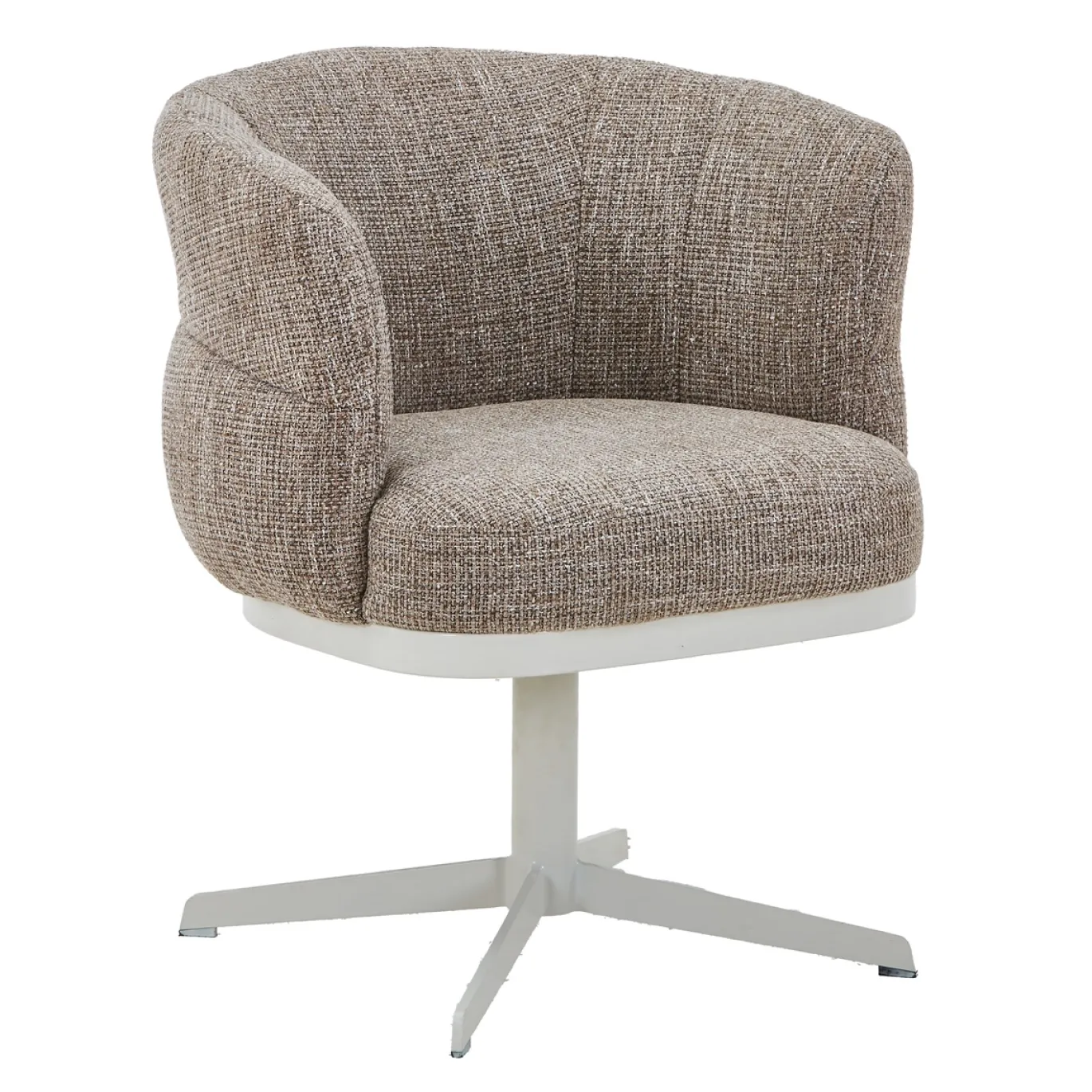 DÉJA Eetkamerstoel Maribel Taupe/Beige Draaibaar