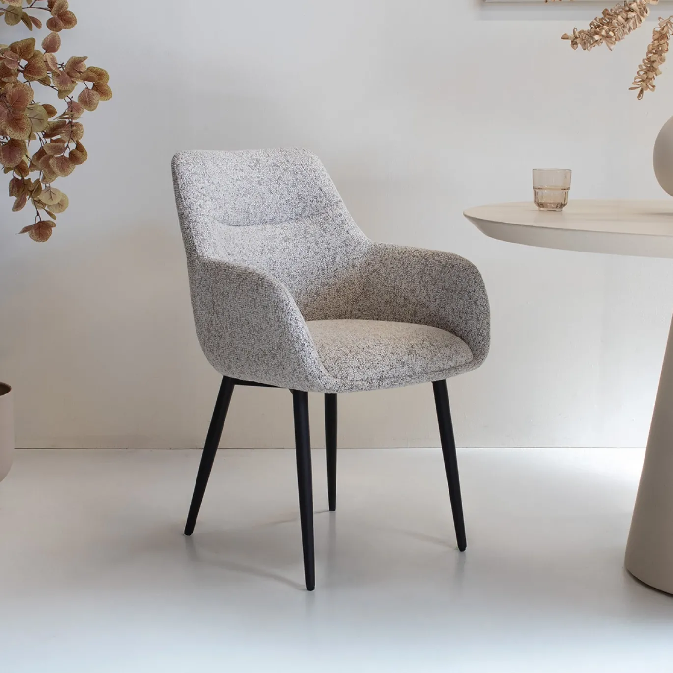 DÉJA Eetkamerstoel Noé Beige/Zwart
