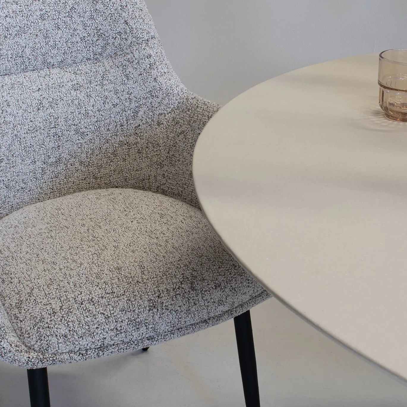 DÉJA Eetkamerstoel Noé Beige/Zwart