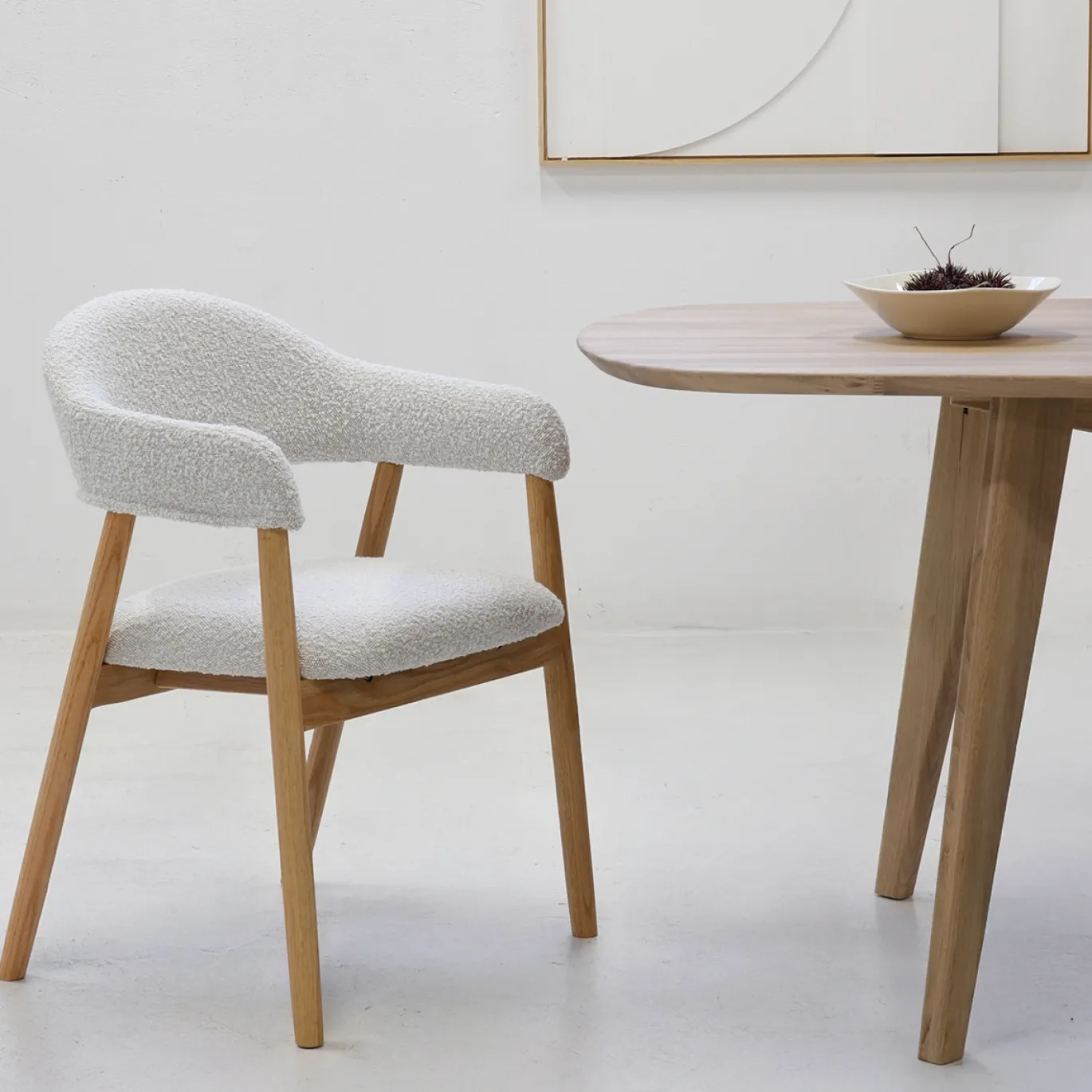 DÉJA Eetkamerstoel Noémi Beige Eiken