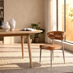 DÉJA Eetkamerstoel Nora Terracotta/Greige