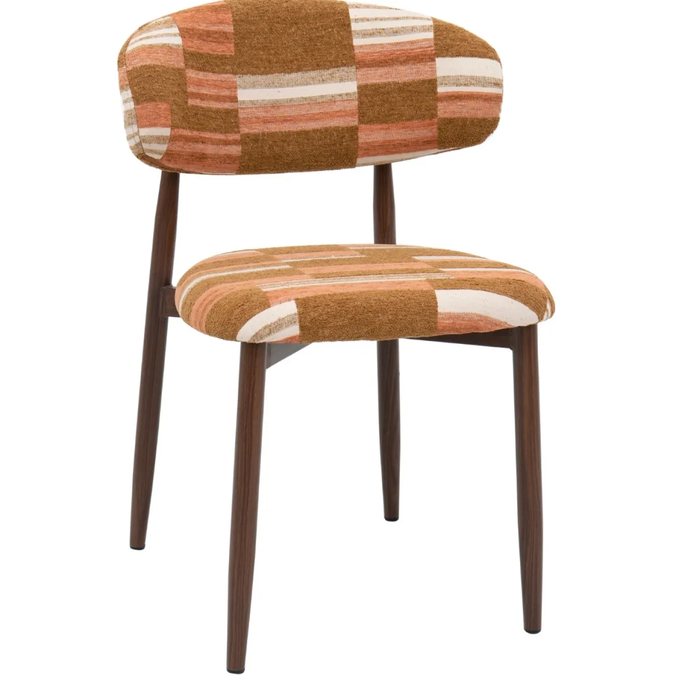 DÉJA Eetkamerstoel Skara Terracotta/Walnoot