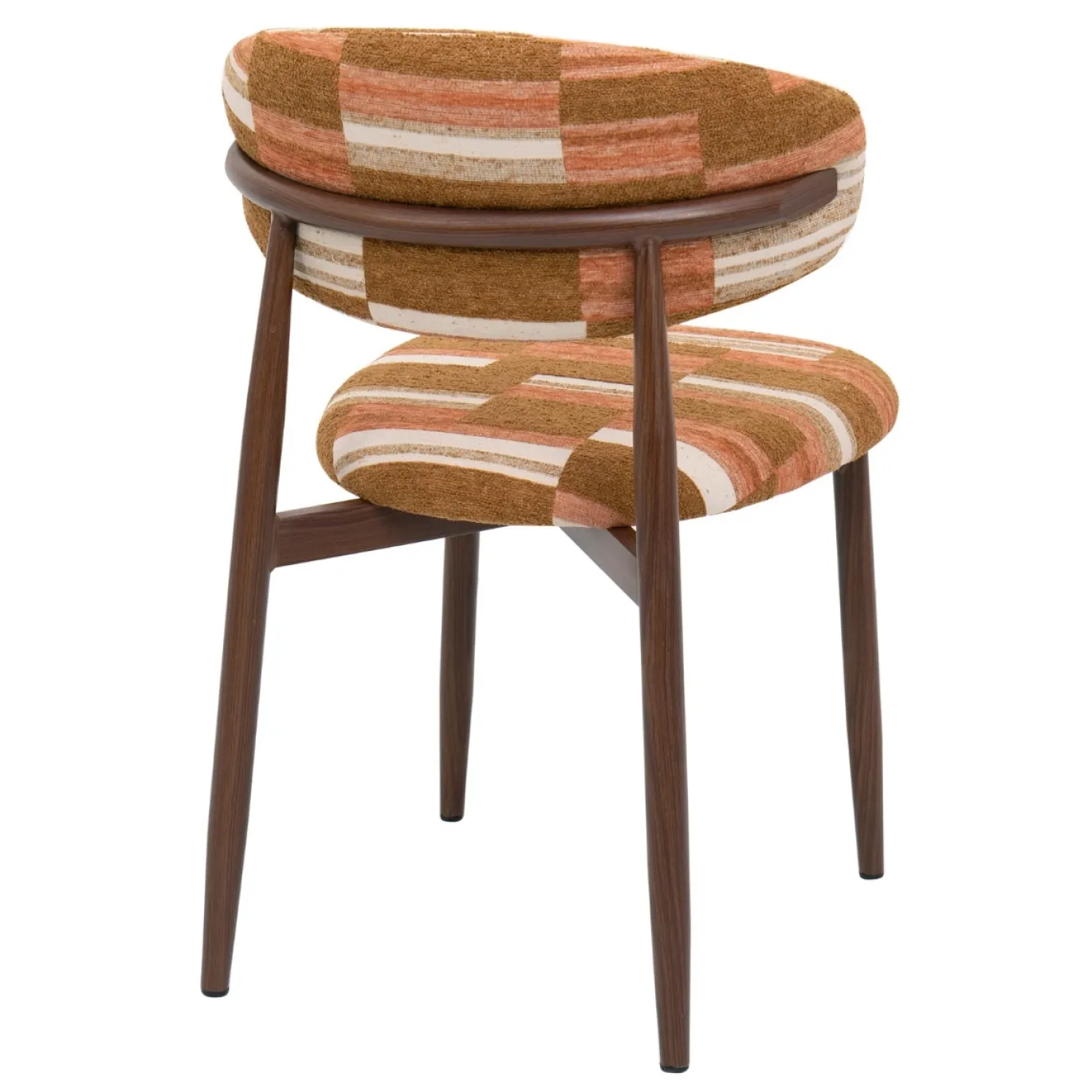 DÉJA Eetkamerstoel Skara Terracotta/Walnoot