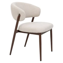 DÉJA Eetkamerstoel Skive Beige/Walnoot