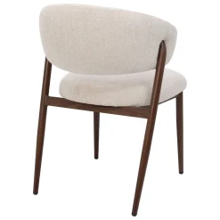 DÉJA Eetkamerstoel Skive Beige/Walnoot