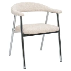 DÉJA Eetkamerstoel Sorø Beige/Chrome