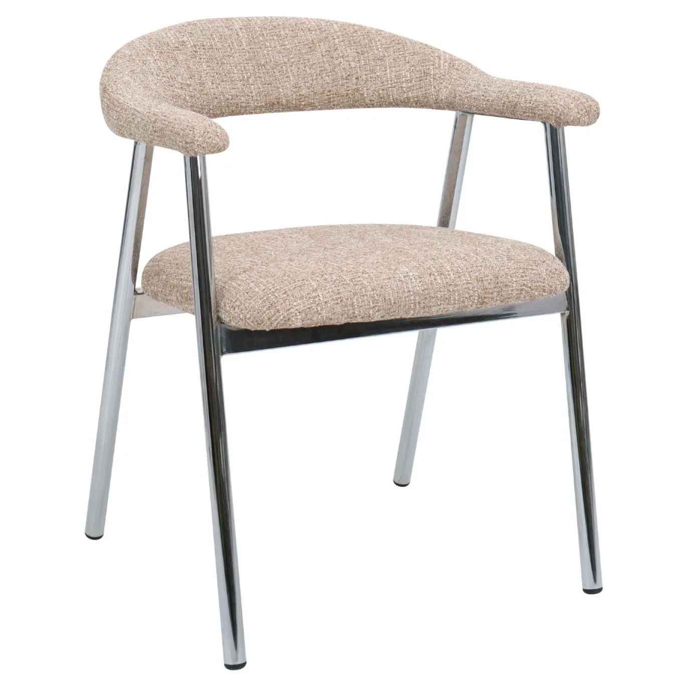 DÉJA Eetkamerstoel Sorø Taupe/Chrome