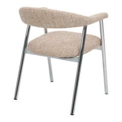 DÉJA Eetkamerstoel Sorø Taupe/Chrome