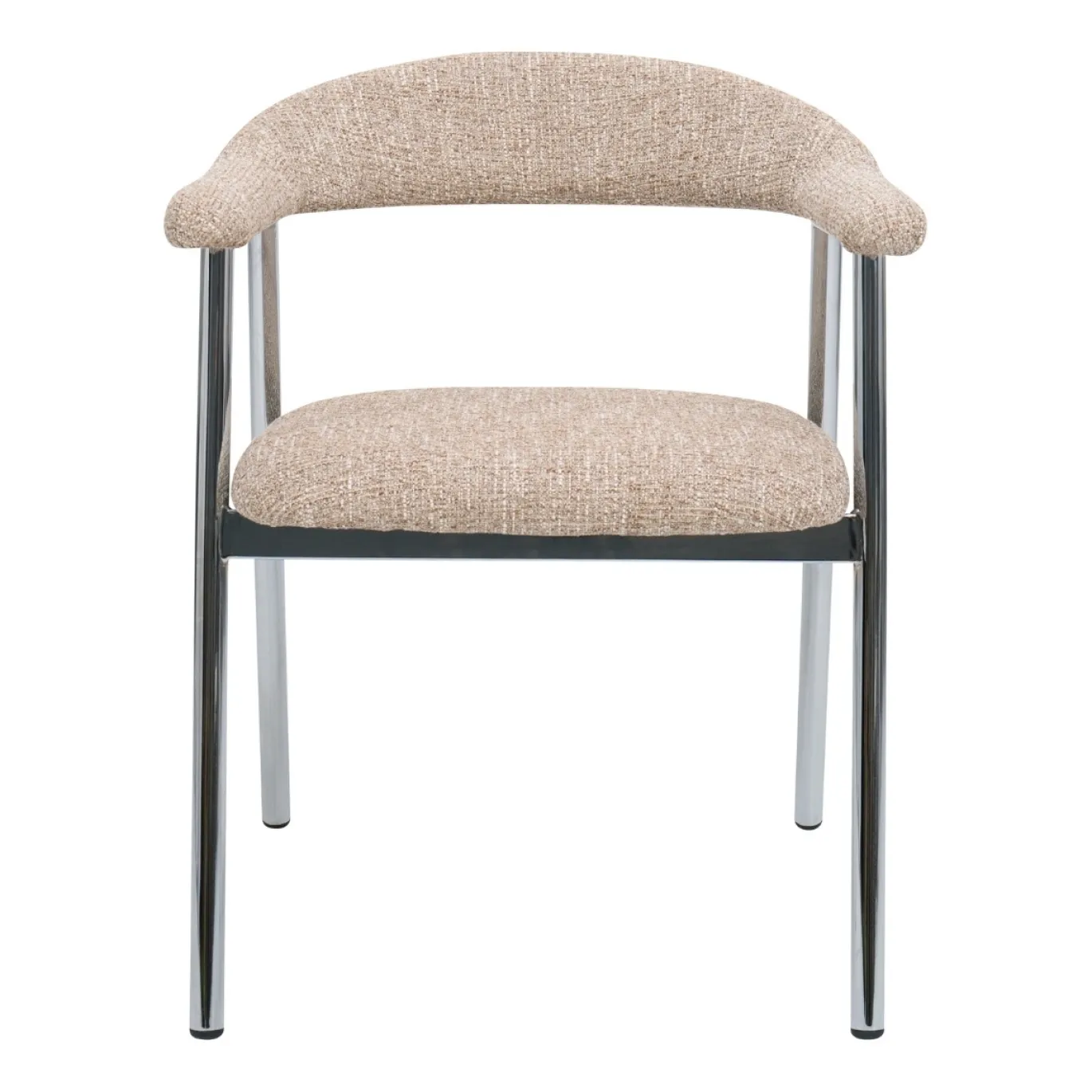 DÉJA Eetkamerstoel Sorø Taupe/Chrome