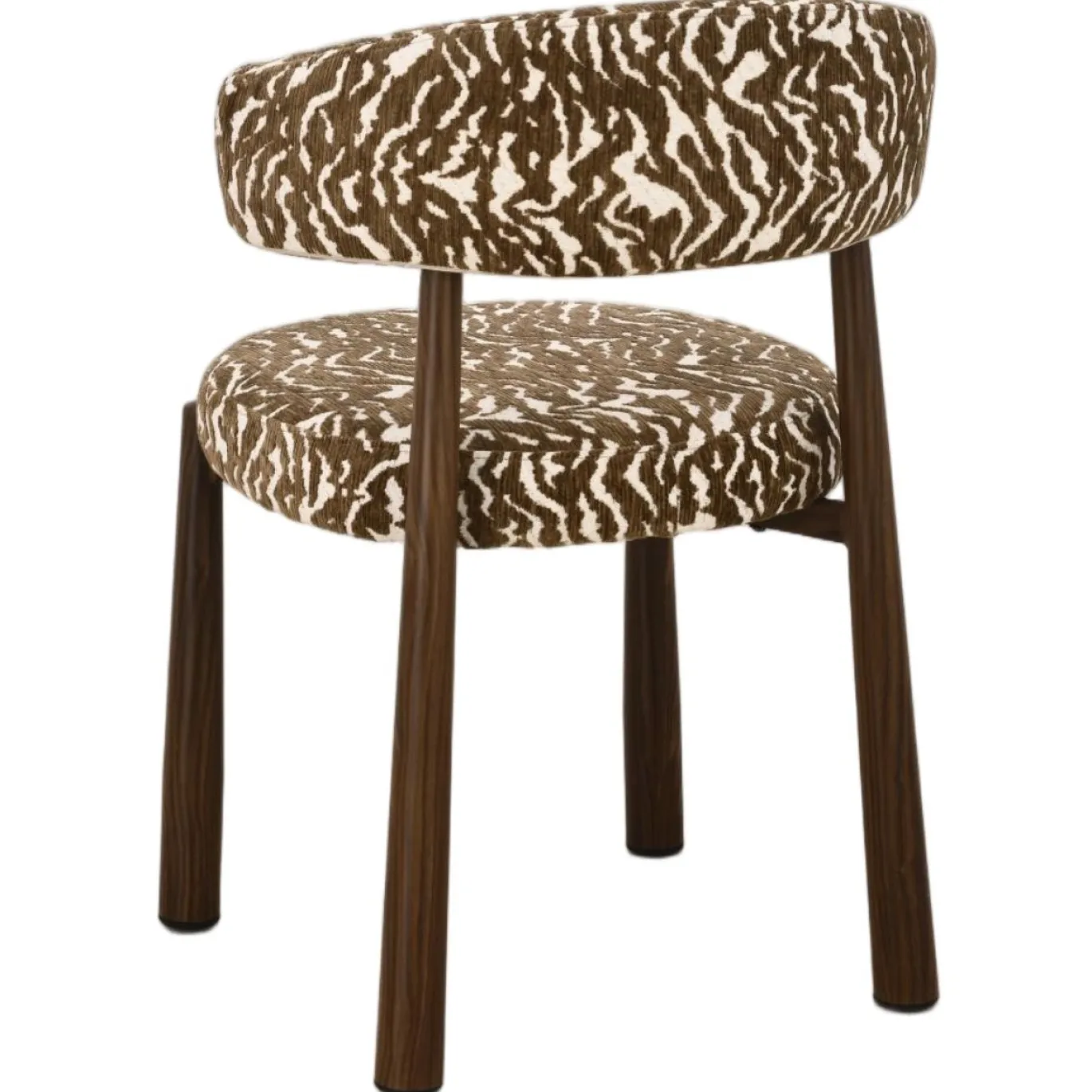 DÉJA Eetkamerstoel Swirl Taupe/Walnoot