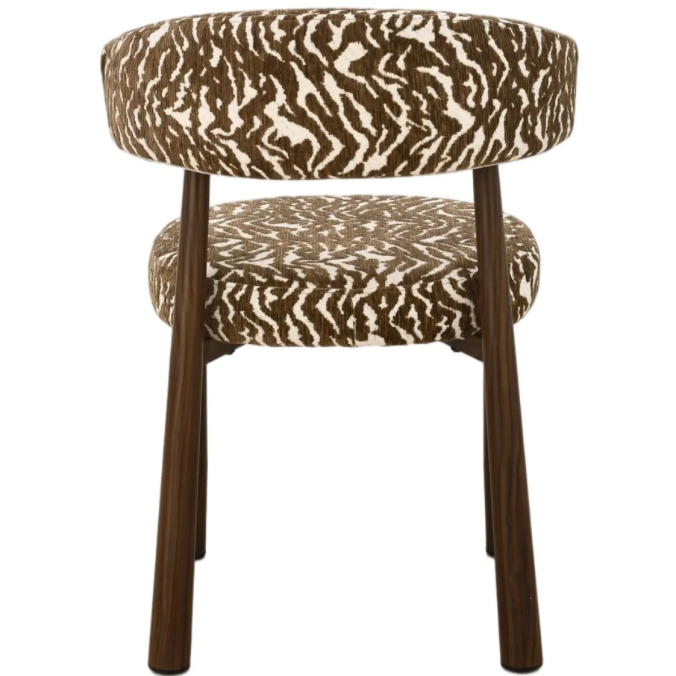 DÉJA Eetkamerstoel Swirl Taupe/Walnoot