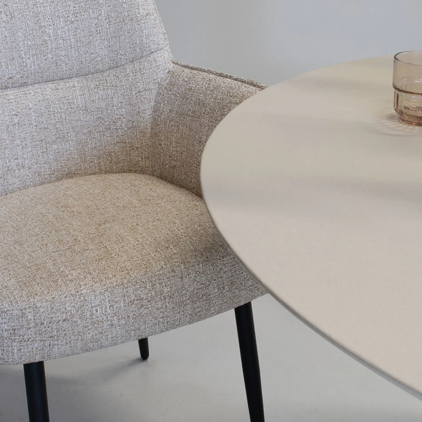 DÉJA Eetkamerstoel Zayn Beige/Zwart