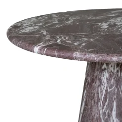 DÉJA Eettafel Brunn Rood Marmer Rond 130cm