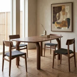DÉJA Eettafel Corfu Walnoot Deens Ovaal 200cm