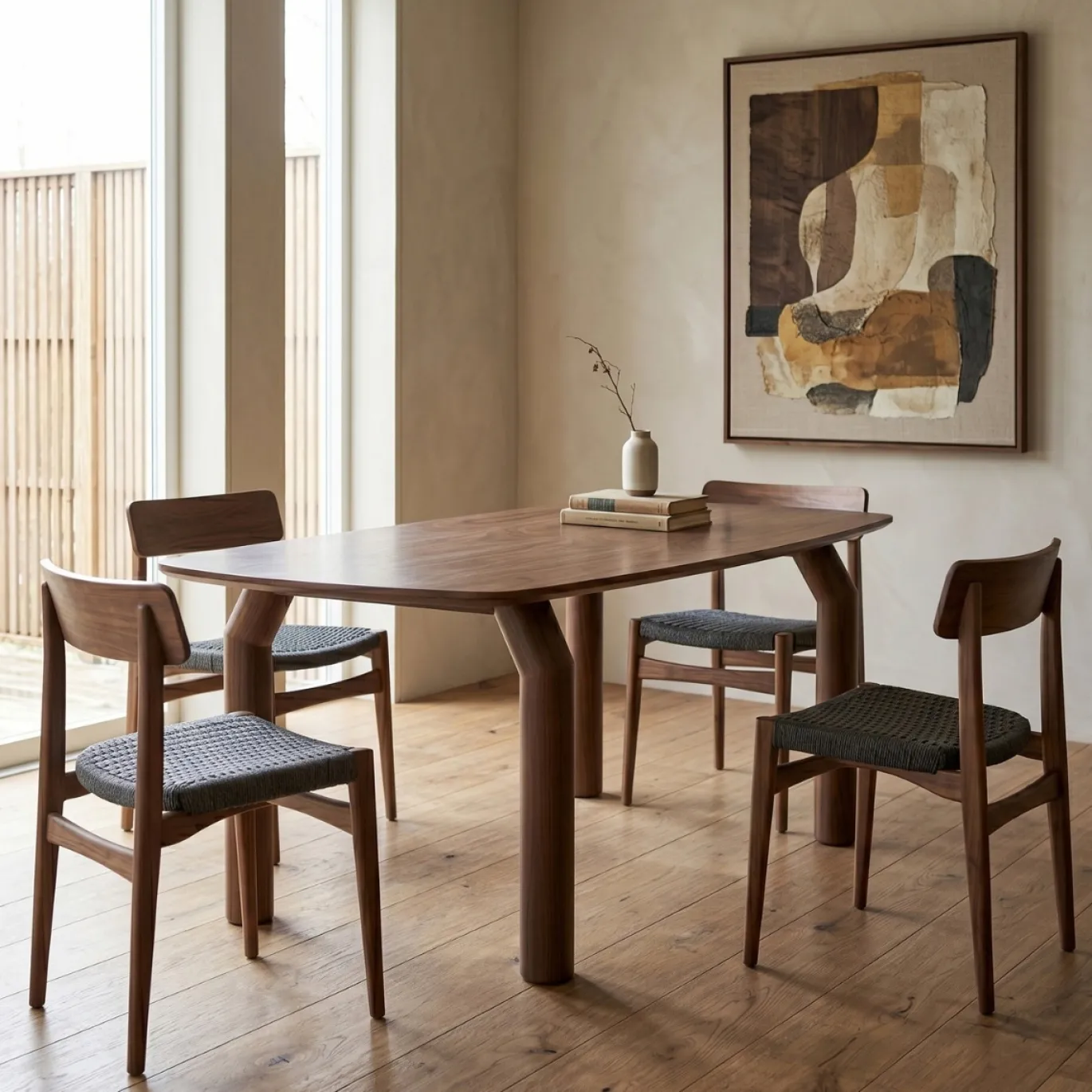 DÉJA Eettafel Corfu Walnoot Deens Ovaal 200cm