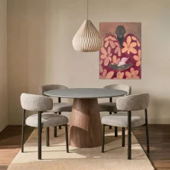 DÉJA Eettafel Kiruna Walnoot Keramisch Rond 120cm