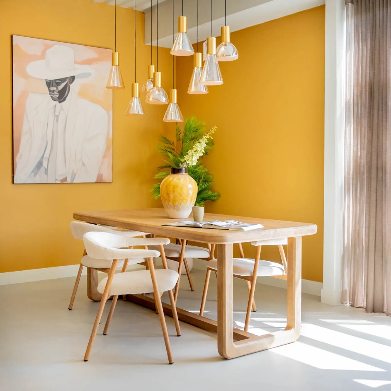 DÉJA Eettafel Loja Naturel 200cm