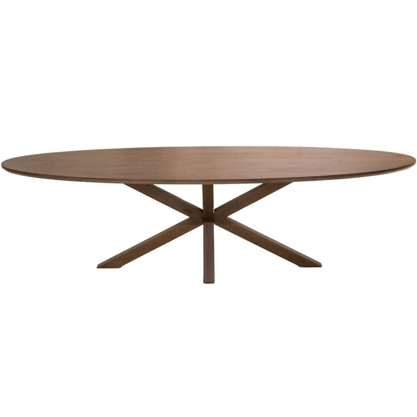 DÉJA Eettafel Lusa Bruin Eiken Ovaal 200cm