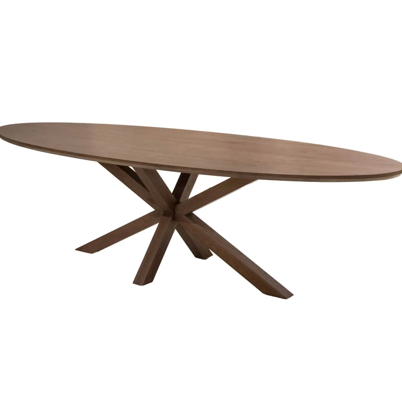 DÉJA Eettafel Lusa Bruin Eiken Ovaal 200cm