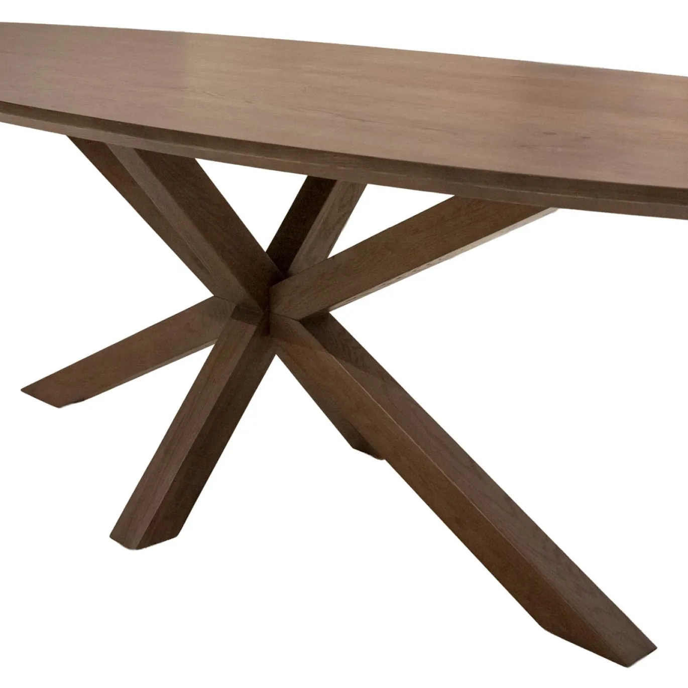 DÉJA Eettafel Lusa Bruin Eiken Ovaal 200cm