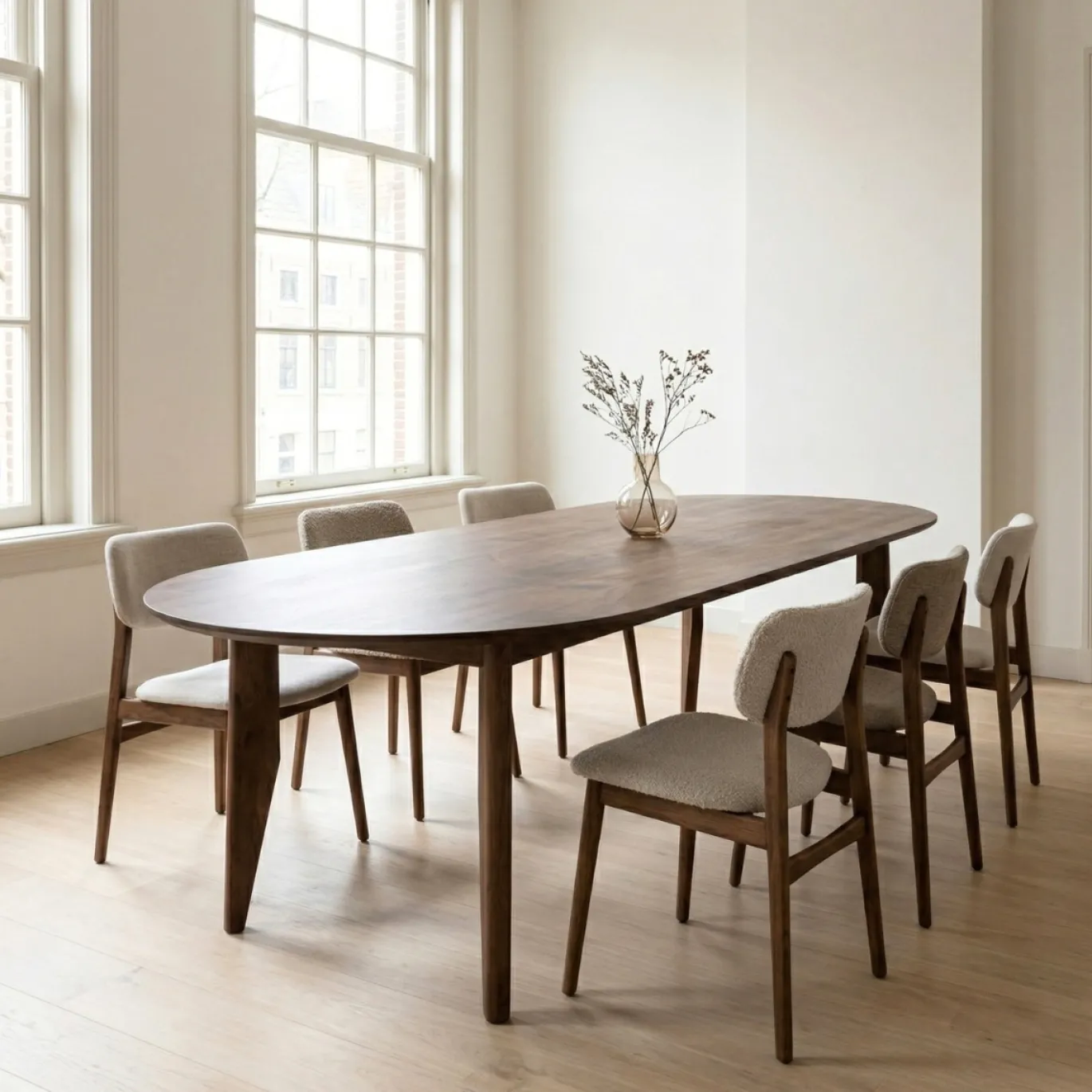 DÉJA Eettafel Maikel Walnoot Ovaal 220cm