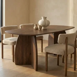 DÉJA Eettafel Majada Walnoot Deens Ovaal 200cm