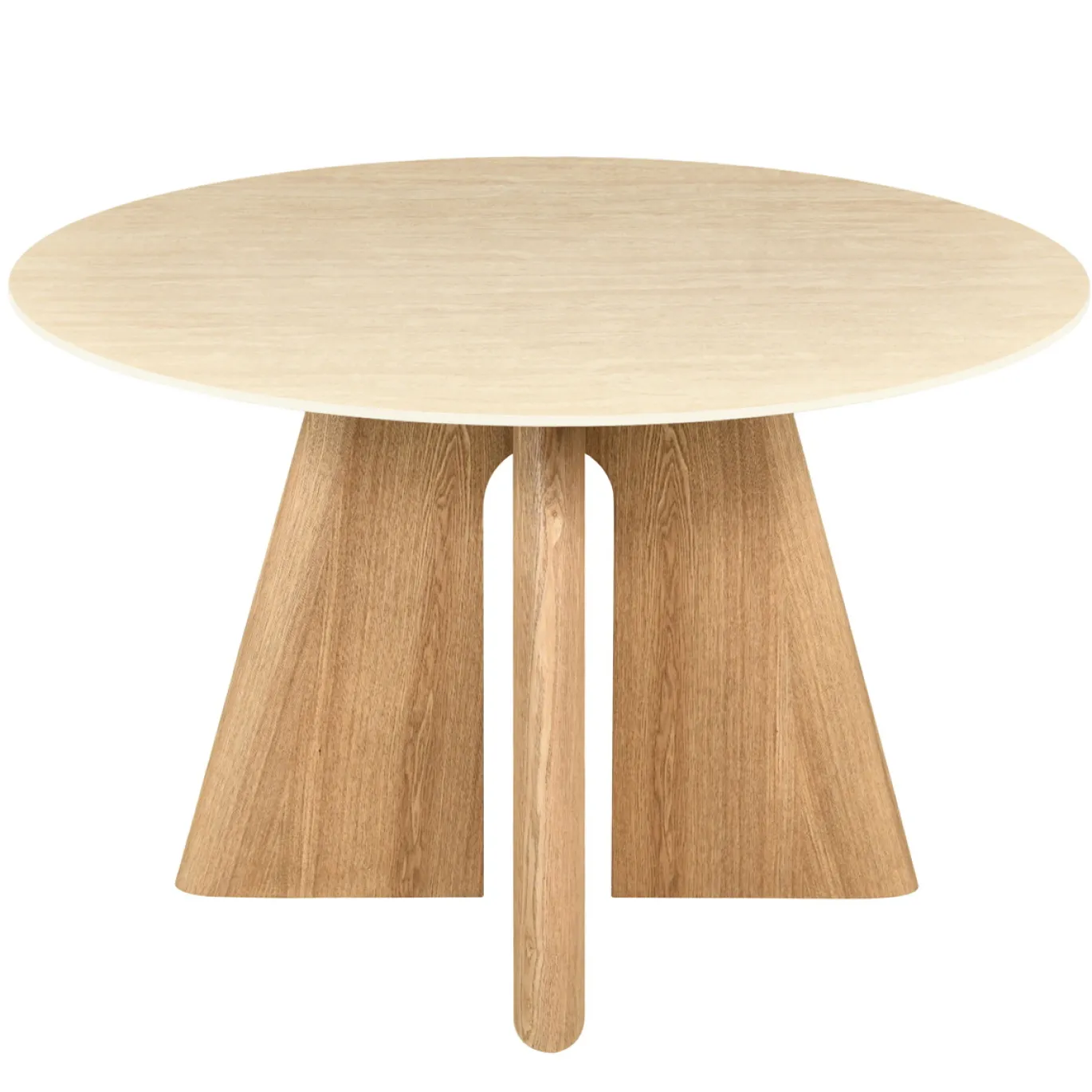 DÉJA Eettafel Miko Naturel Travertinlook Rond 120cm