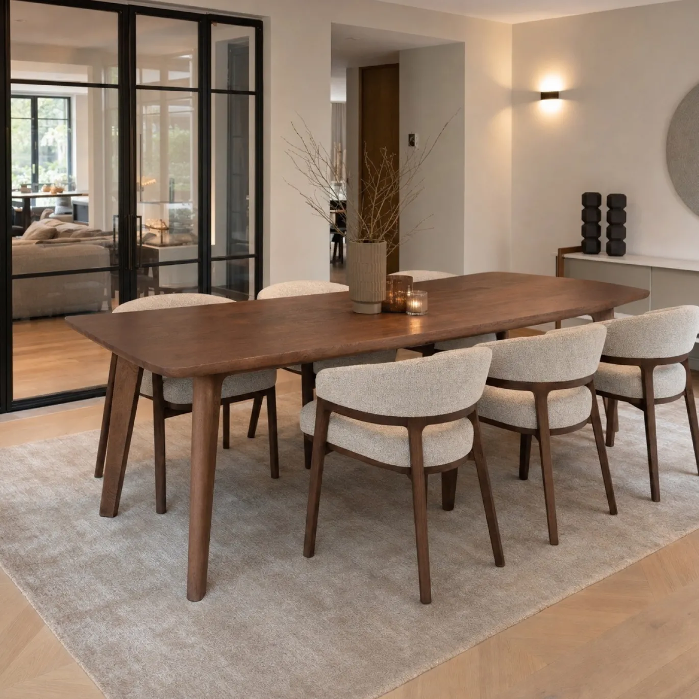 DÉJA Eettafel Mitchel Walnoot 200cm
