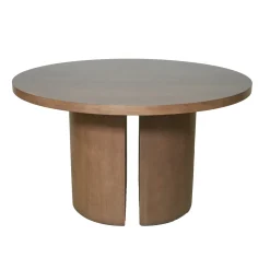 DÉJA Eettafel Mito Bruin Eiken Rond 130cm