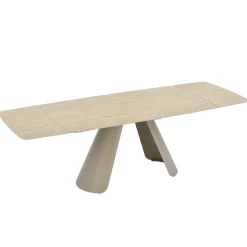 DÉJA Eettafel Oqui Beige Travertinlook Uitschuifbaar 160-240cm