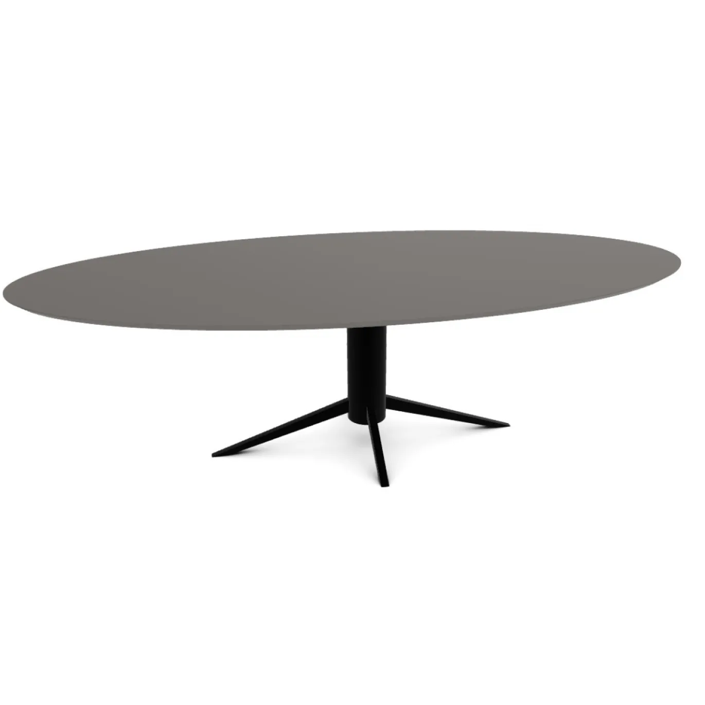 DÉJA Eettafel Rivo Ovaal Zwart HPL 260x120cm