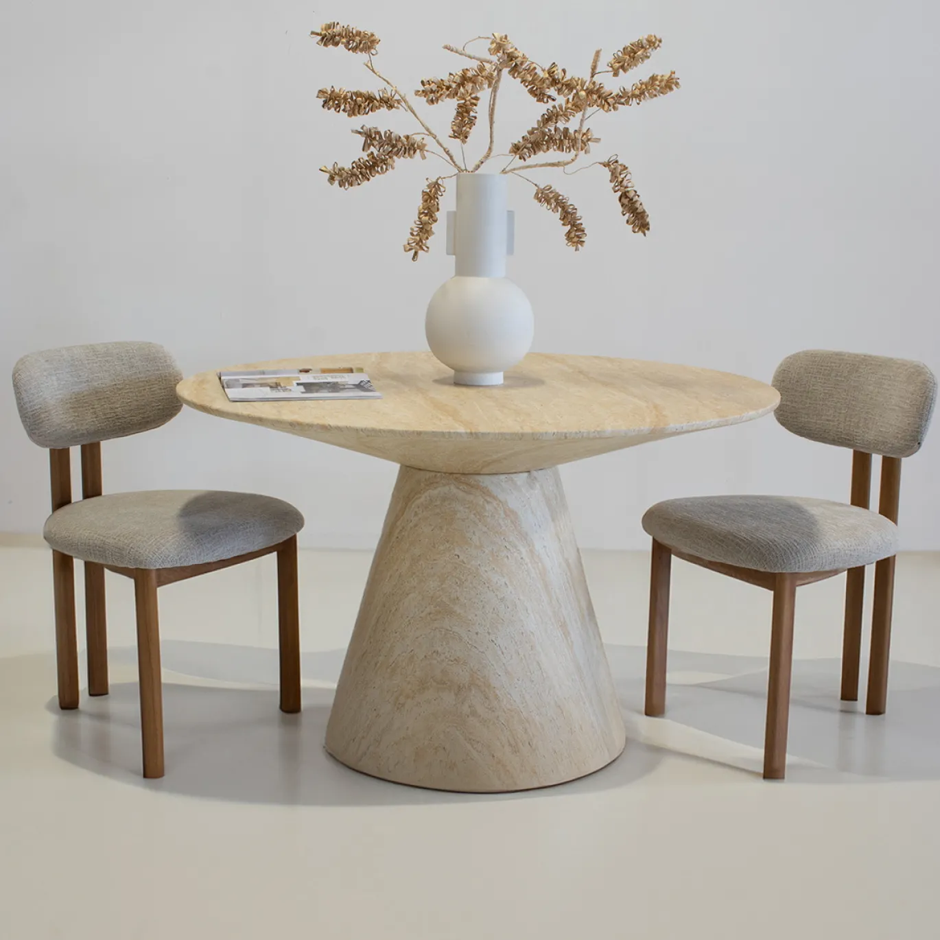 DÉJA Eettafel Stockholm Travertin Rond 120cm