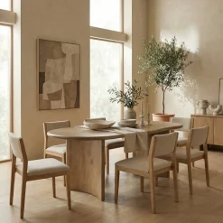 DÉJA Eettafel Tornio Naturel Organisch 240cm