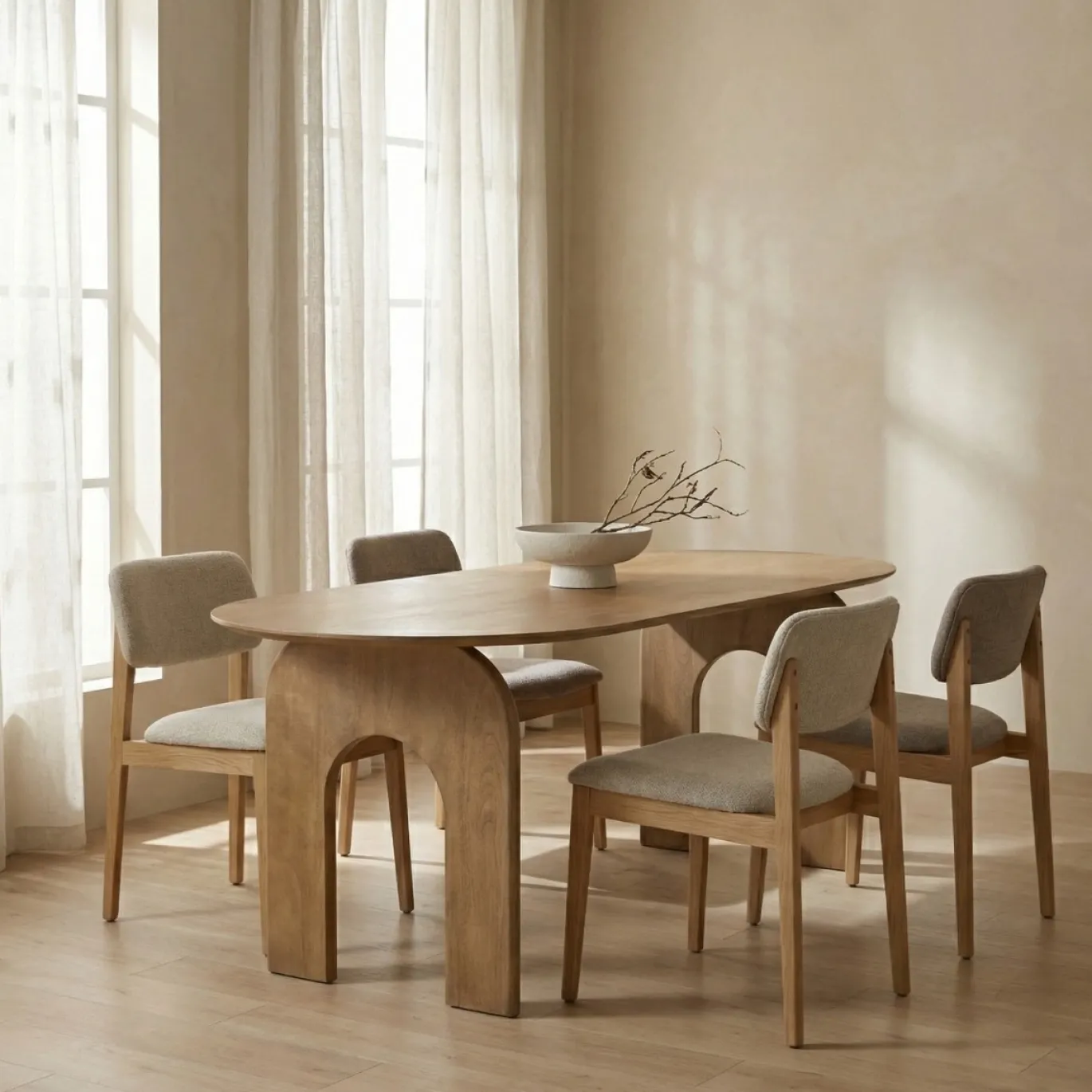 DÉJA Eettafel Vantaa Naturel Ovaal 180cm