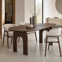 DÉJA Eettafel Vantaa Walnoot Ovaal 180cm