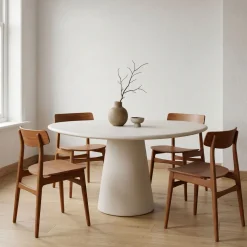DÉJA Eettafel Vejen Beige Organisch 130cm