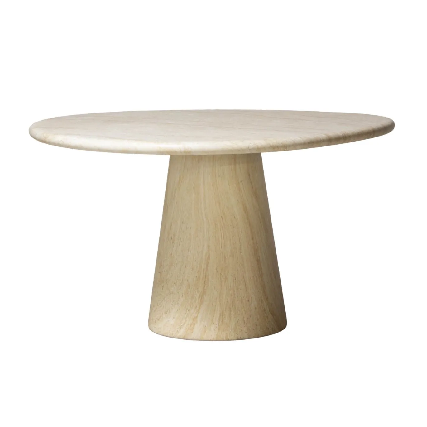 DÉJA Eettafel Vejen Travertin Organisch 130cm