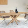 DÉJA Eettafel Vero Deens Ovaal Naturel Eiken 240x100cm