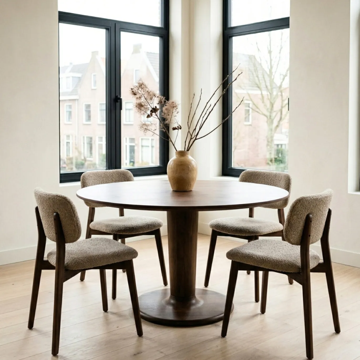 DÉJA Eettafel Xàtiva Walnoot Rond 130cm