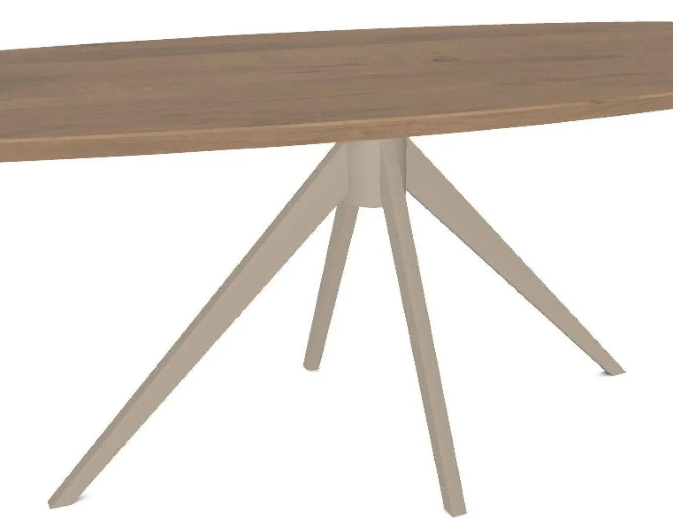 DÉJA Eettafel Zeno Ovaal Smokey White 240x110cm