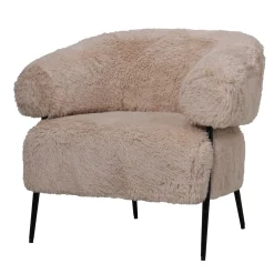 DÉJA Fauteuil Bogo Fluffy Taupe