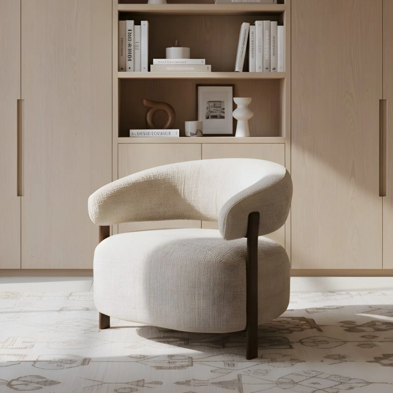 DÉJA Fauteuil Kalmar Taupe/Walnoot