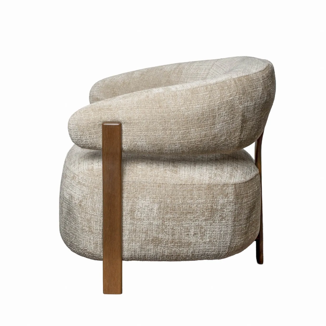 DÉJA Fauteuil Kalmar Taupe/Walnoot