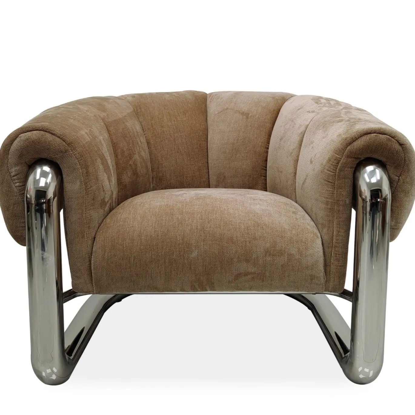 DÉJA Fauteuil Leka Beige/Chrome
