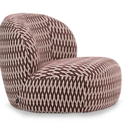DÉJA Fauteuil Namos Draaibaar Burgundy Fiore