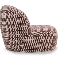 DÉJA Fauteuil Namos Draaibaar Burgundy Fiore