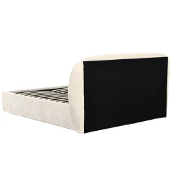DÉJA Gestoffeerd Bed Alba Beige met Opbergruimte 160x200cm