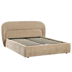 DÉJA Gestoffeerd Bed Alba Taupe met Opbergruimte 160x200cm