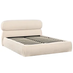 DÉJA Gestoffeerd Bed Cloud Beige met Opbergruimte 160x200cm